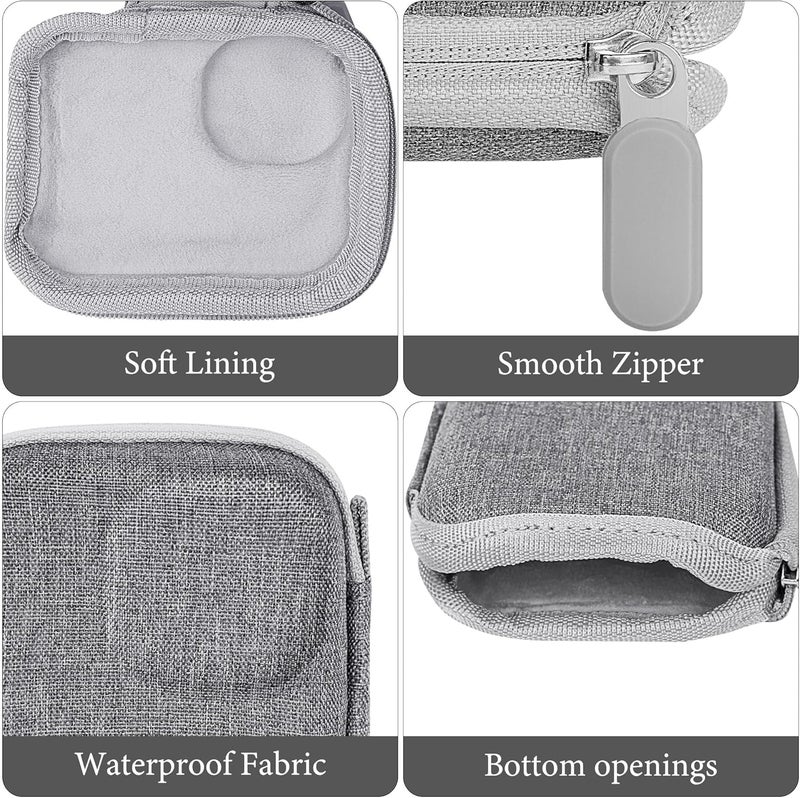 Geekria Portable Carrying Case for Osmo Nano, Travel Storage Case Compatible with DJI Osmo Nano, Water-Resistance Mini Protective Hard, Action Camera Accessories (Light Grey) - Image 3